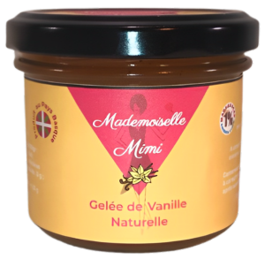 Pot de gelée de vanille naturelle de 140 g. - Mademoiselle Mimi